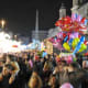 The crowd in Piazza Navona at Christmas time