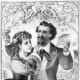 "WHO DOES NOT LOVE WINE WIFE AND SONG WILL BE A FOOL FOR HIS LIFELONG!" - WeinWeibUGesang - A print published by Kimmel and Voigt in New York, 1873.