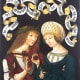 Pair of Lovers - Gothaer Liebespaar, Oil tempera with oil glazes on linden and poplar wood.