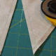 3. Cut in half on drawn line.