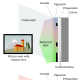 This picture shows how the infrared light is used to uncover the underdrawings lying beneath the color pigments of a painting. The human eye cannot see through the pigments. As the infrared light goes through, it can reveal what lies beneath
