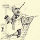Johnny B. Gruelle black and white drawing