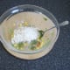 Flour is added to chicken and sweetcorn combination