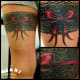 Lace leg tattoo