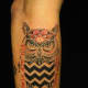 Owl tattoo on arm