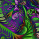 Jungle created using the triangle inequality outside colouring mode.