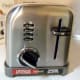 Notice the four settings, dial number for shade of toast and the heavy push down tab.