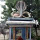 A mandap built over an anthill next to the temple. The anthill is older than the temple and, when it was being broken, workers turned blind. Curing them, Swami advised Lokanatha to let the anthill be. A mandap was then built.