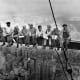 Famous photo: Lunches atop a steel beam 800 feet in the air, at the site of the RCA Building in Rockefeller Center in 1936.