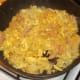 Spam and egg fried rice with curry sauce