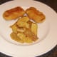 Spam fritters and potato skins