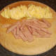 Chpped Spam and omelette