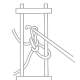 Figure 1 - First Stage in Hairpin Lacemaking