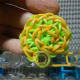 Completed second Round. Notice that there are 12 stitches for this Round, the 12th is still on the peg.
