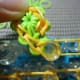 Second stitch of the second Round. This is how you will continue on for the remaining 5 stitches of the first Round to make 12 stitches (6 x 2).