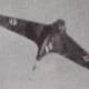 An Me-163 Komet in the gun camera of a USAAF fighter. The American fighter shot the Komet down.