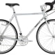 The Surly Long Haul Trucker is a solid choice among long and short distance tourists. Its got all the basic factors (chain stay length, 26" wheels, mounting points, etc.) that you'd want in a touring bike.