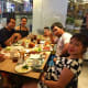 Our family at Sizzler (Steak, Seafood, Salad) in Central World, Bangkok