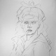 Sketch in vine charcoal