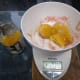 200g of lemon curd measured out for making the lemon curd truffles