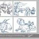Thumbnail drawing ideas for the illustration.
