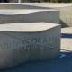 Sculptural Benches at the Top of the Garden Mound