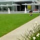 Looking towards the Cherie Flores Garden Pavilion in McGovern Centennial Gardens