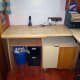 Shelves emptied, and ready for making the modifications to under desk storage