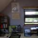 The main desk, and view from office window