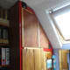 Wardrobe and cupboard folding doors closed