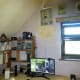 Secondary phoneline surface mounted above monitor as a fax line. Now redundant but to be kept as spare, and chased into the wall; as shown in following photos