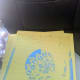 All around the edges, the cardstock permanently adhered to the mat.