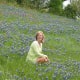 My dear friend in a field of Bluebonnets and Indian Paintbrush