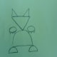 Draw triangle claws.