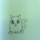 Draw two curved W's for the front paws and mouth and a S for the tail.