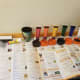 Set up painting station with paint, containers for paint, cups of water to clean brushes, magnets, gluestick, and googly eyes. You may also want a charpie marker and something to clear off brush.