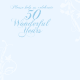Light blue "50 Wonderful Years"