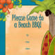 surfboards, beach ball and hibiscus