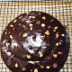 Chocolate cake with a thick dark-chocolate glaze topping