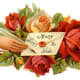 Roses and Victorian woman's hand "Many Joys to You"