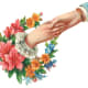 Mothers Day clip art: Victorian women's hands "Sincerity"