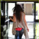Megan Fox in torn and tight jeans and high heels