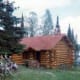 Partial view of Hibbard's Cabin and Moose Lake