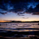 Dark sunset over Boundary Waters