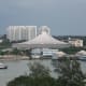 Singapore Indoor Stadium - Venue for Badminton and Table Tennis. Image by Sengkang, Wikipedia