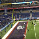 Custom TCU end zone at AlamoBowl compliments of Nike