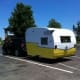 New license holder & vintage camper lens plates from VintageTrailerSupply.com and we're ready to roll.
