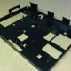 Sheet metal CNC bending, mild steel chassis, powder coated