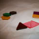 Lucite pieces in a variety of colors and shapes