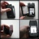 The phone back has now come loose after sliding/pulling/or pushing a clip to detach it from the main phone.